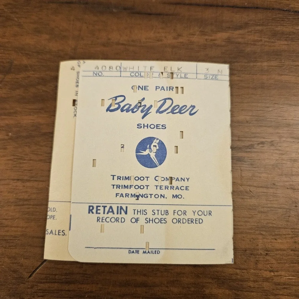 Vintage Baby Deer Soft Soles 3N Baby Shoes Original Box Infant White READ